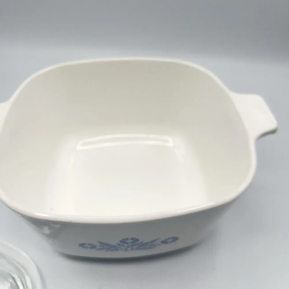 Vintage CorningWare 1 3/4 Qt P-1 3/4-B Casserole Lid P-7-C Cornflower Blue 1966